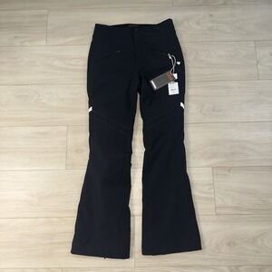 Obermeyer Black Ski Pants with White Accent Stripes